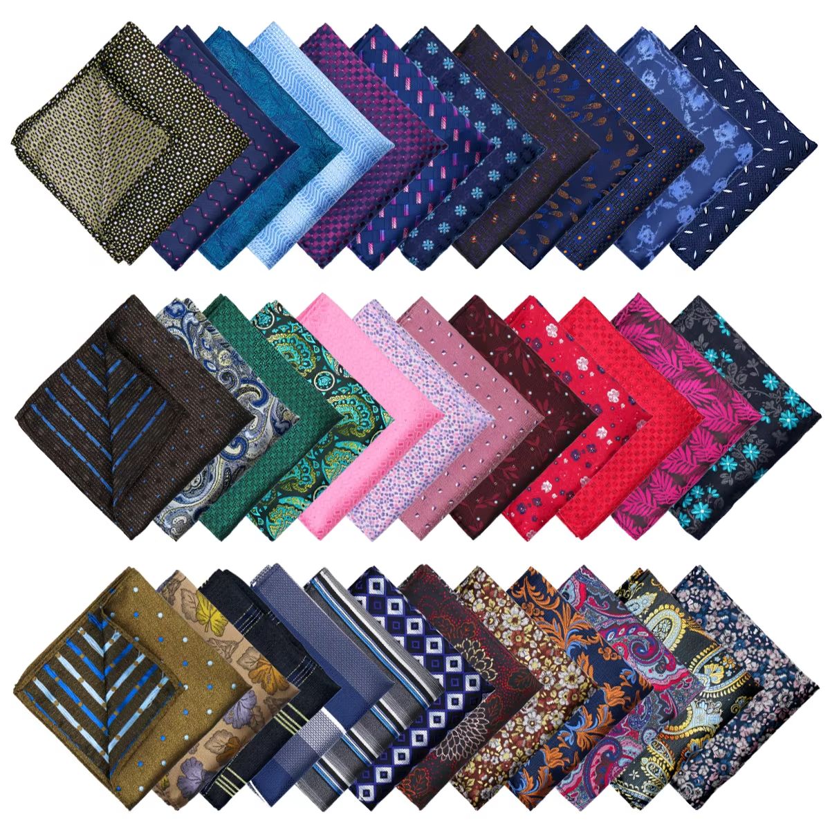 Quality Men'S Accessories - Elegant Men Pocket Square Luxury Paisley