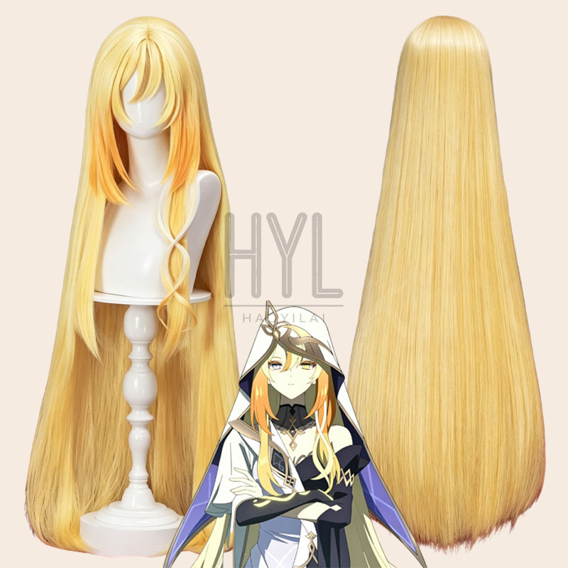 Men'S Yellow Accessories - Game Genshin Impact Rhinedottir Naberius Cosplay