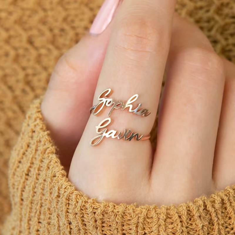 Men Accessories For Wedding - Lemegeton Tùy Chỉnh Tên Nhẫn Cho