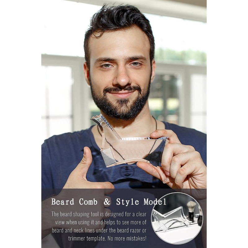 Men Accessories Guide - Beard Shaping Tool Mustache Styling Template
