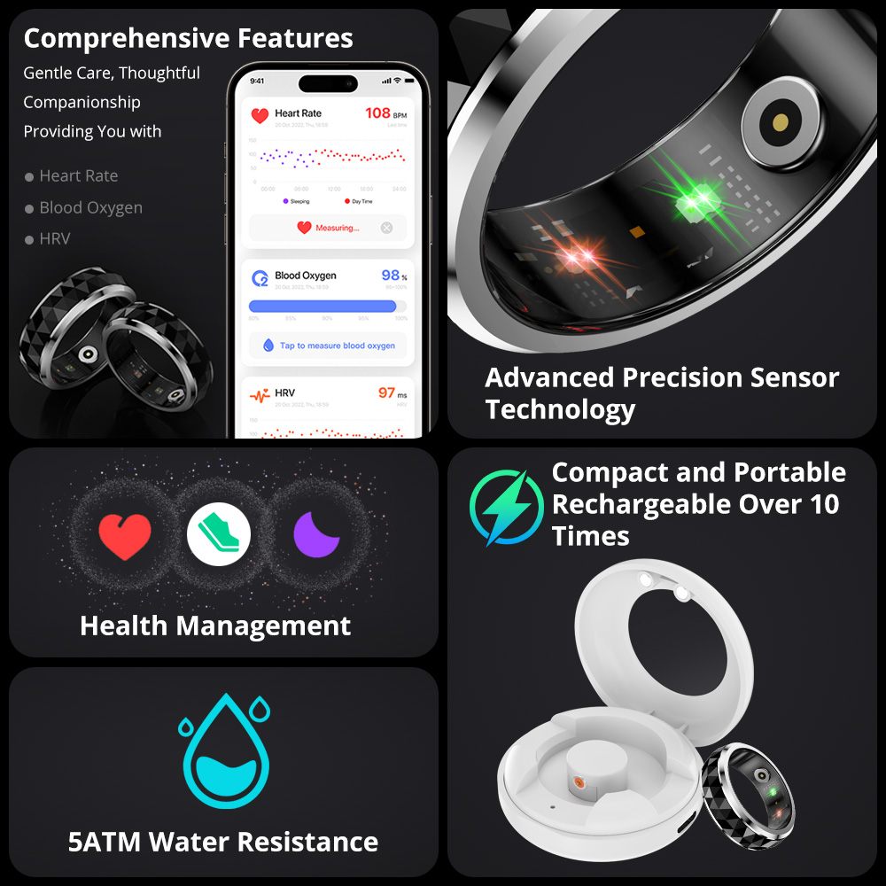 2024 COLMI R11 Smart Ring, Fid - đánh giá và giá Young Men'S Accessories