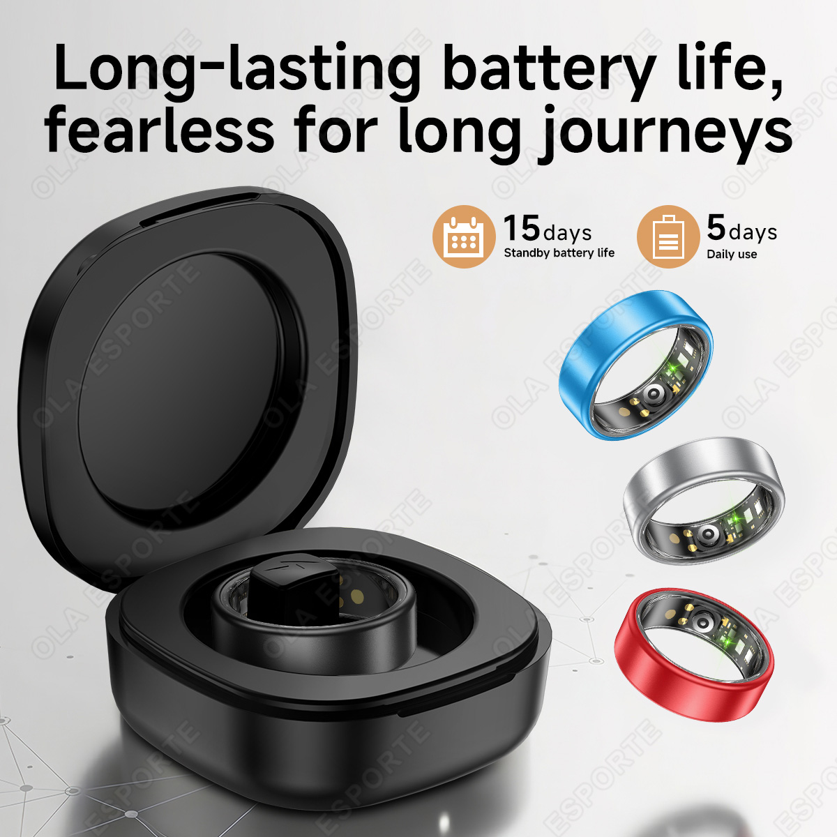 New Smart Ring with Case Heart - đánh giá và giá Young Men'S Accessories