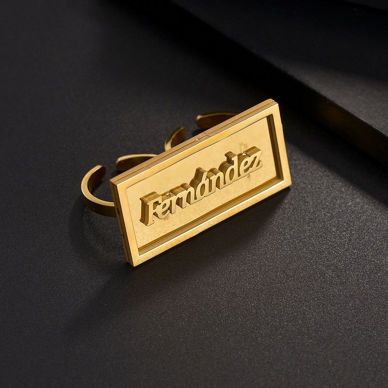 Fashion Custom Name Rings Stai - đánh giá và giá Men Accessories For Wedding