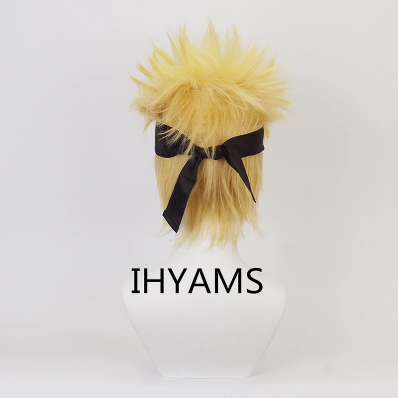 Uzumaki Cosplay Wigs 30cm Shor - đánh giá và giá Men'S Yellow Accessories