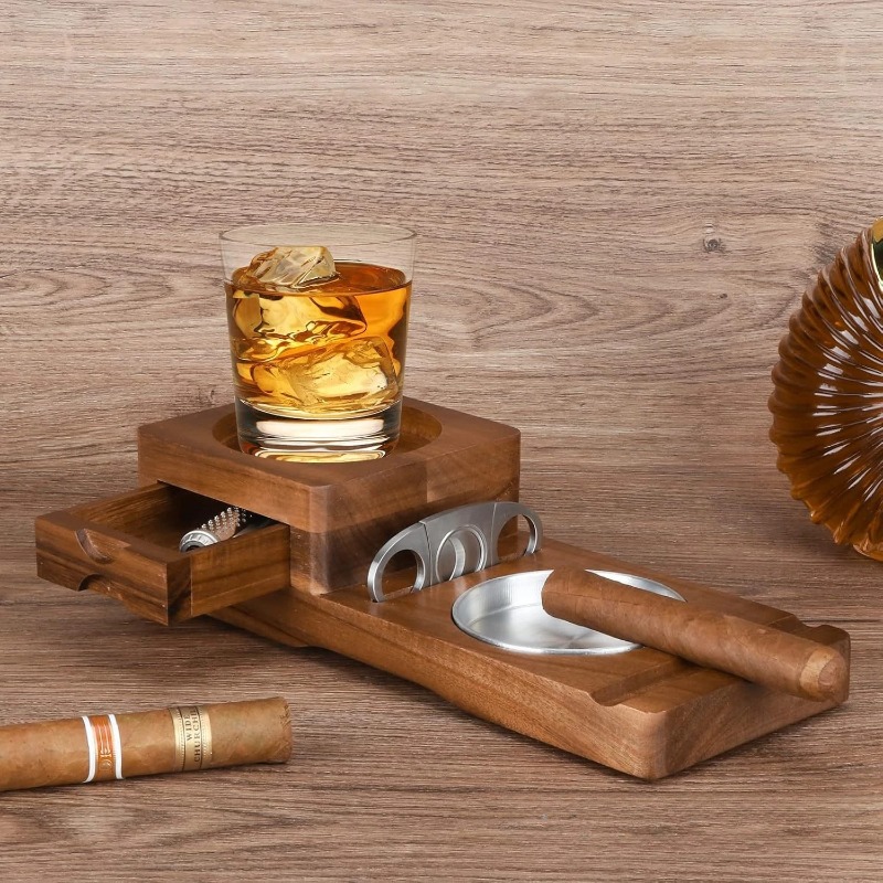 Multifunctional Solid Wood Cig - đánh giá và giá Men Accessories Drawer