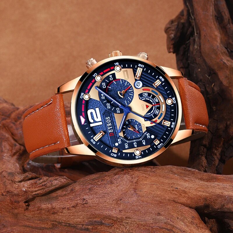 2PCS Set Fashion Mens Calendar - đánh giá và giá Men Accessories For Wrist