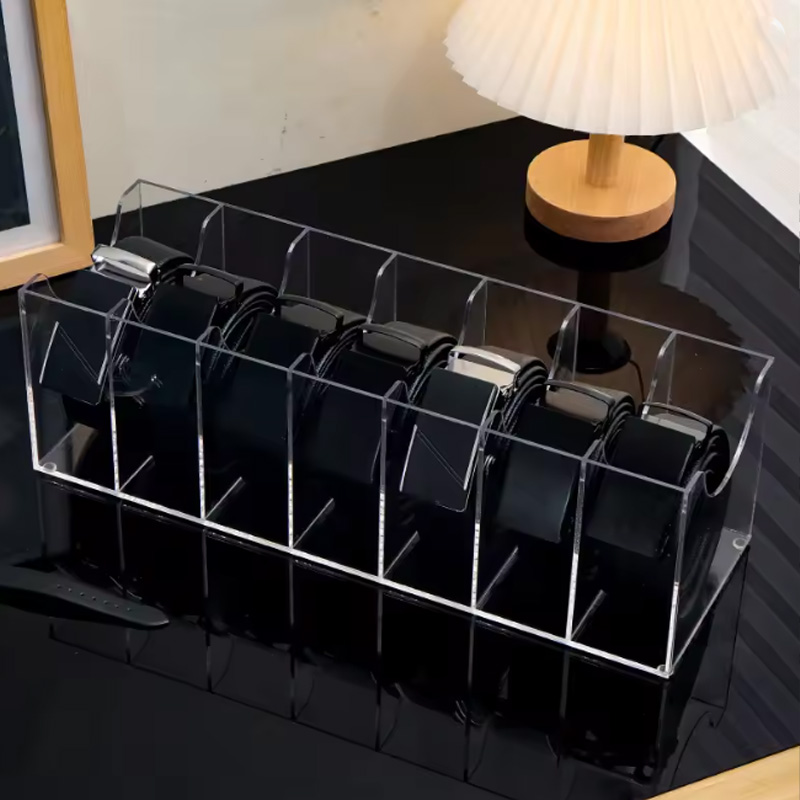 Clear Acrylic Belt Organizer w - đánh giá và giá Men Accessories Drawer
