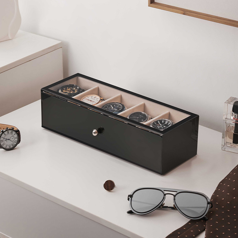 Plastic Watch Boxes Luxury 5/8 - đánh giá và giá Men Accessories Drawer